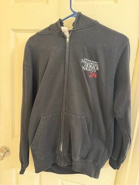 Universal Studios Horror Nights 2016 Black Zip-Up Hoodie
